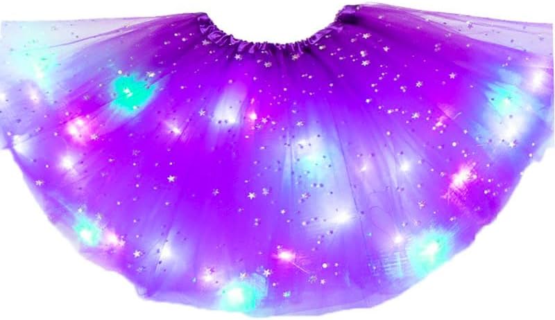 TWINKLEDE Light Up Tutu Skirt Led Tulle Tutus Glow Running Dance Costume Skirts for Women - Image 1